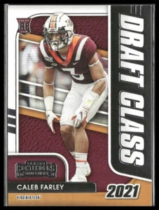 Caleb Farley #10 2021 Panini Contenders Draft Class Virginia Tech Hokies - Picture 1 of 2