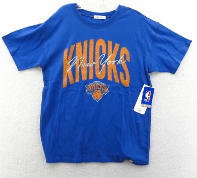 New York Knicks Shirt Fits Small / Medium Womens Blue '47 Brand Basketball NBA - Image 1 of 4