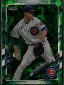 2021 Topps Chrome Update Sapphire #US101 Keegan Thompson Green #/50 - Picture 1 of 2
