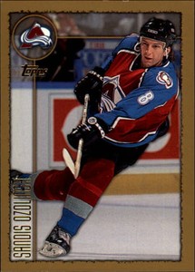 1998-99 Topps Colorado Avalanche Hockey Card #121 Sandis Ozolinsh