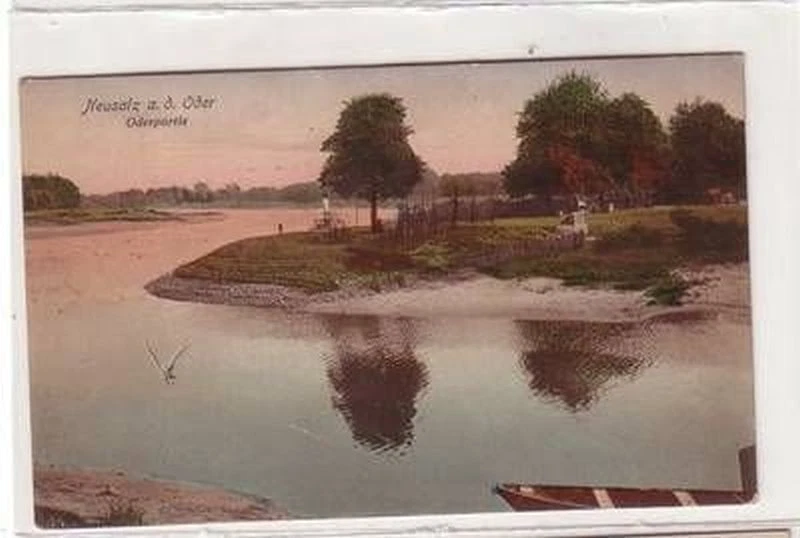 30223 Feldpost Ak Neusalz an der Oder Oderpartie 1915 - Bild 1 von 1