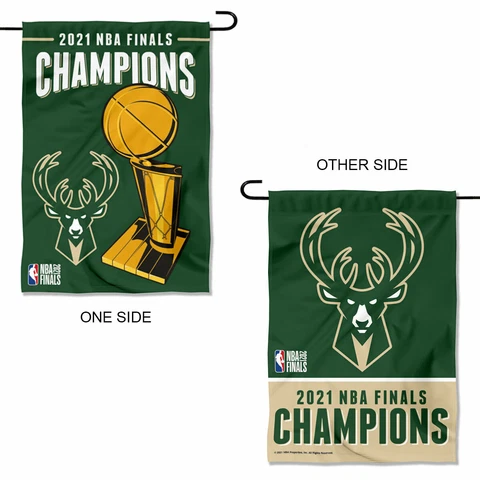 Milwaukee Bucks 2021 NBA Champions Garden Banner Flag Cover