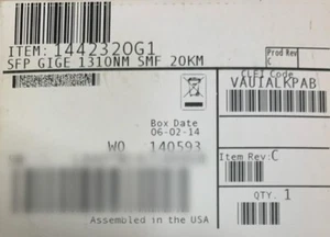 ADTRAN 1442320G1 SFP GIGE 1310NM SMF 20KM**VAUIALKPAB (¡COMPRAMOS ADTRAN!!!) - Imagen 1 de 2