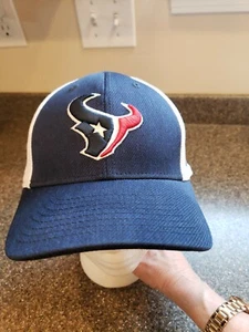 NWOT-HOUSTON TEXANS-Adult '47 Brand-Sm/Med Stretchy Cap/Hat-Blue & White-USPS - Picture 1 of 10