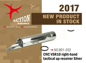 Action Army B01-032 VSR10 Full CNC Right-Hand Tactical Up Receiver - Sliver - Picture 1 of 1