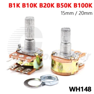 Adjustable Resistance Variable Resistor Linear Taper Potentiometer B1K to B100K - Picture 1 of 11