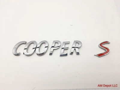 2015 Mini Cooper S F56 F55 F57 F54 Trunk Lid Label Letters Badge 51142755618 - Image 1 of 4