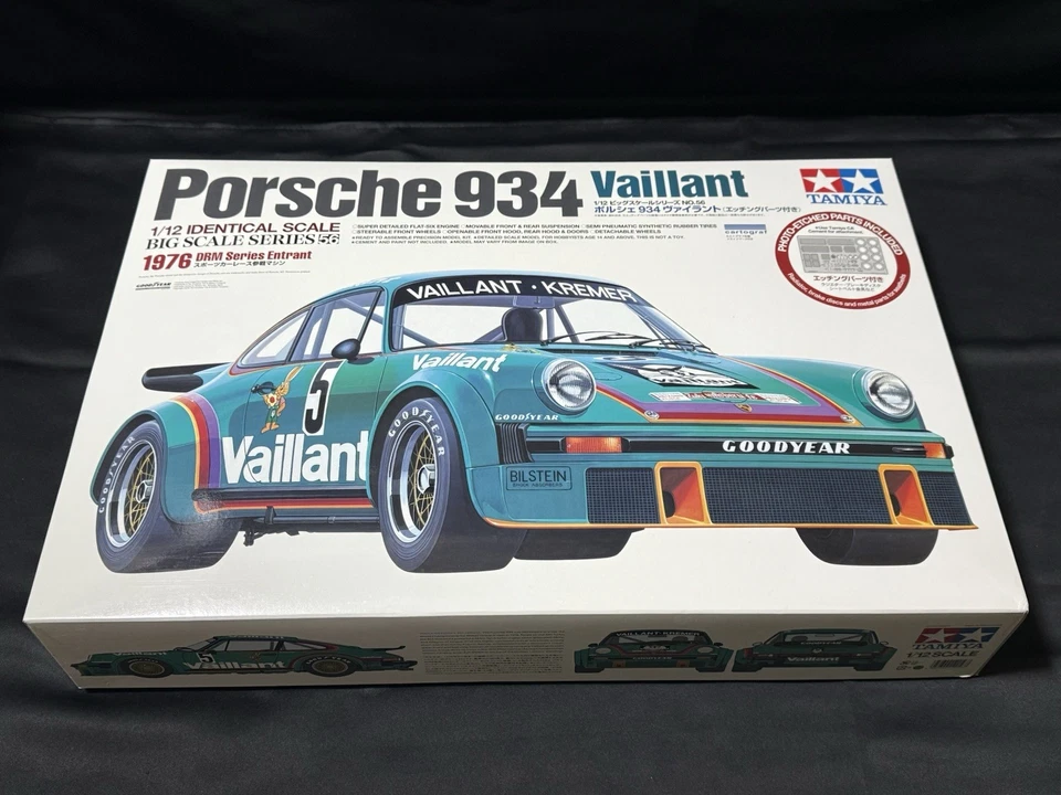 TAMIYA ITEM12056 Kit plastica scala 1/12 serie grande Porche 934 Valiant 1976... - Immagine 1 di 3