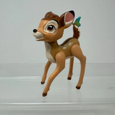 Bambi Butterfly Tail Baby Deer Roe Toy Figure 1990's  3.5" Vintage Disney - Image 1 of 4