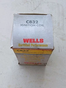 Wells - C832 - Ignition Coil - Ford, AMC, & Jeep N.O.S. BOX HAS SHELF WEAR - Picture 1 of 4