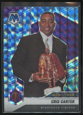 2021 Panini Mosaic Blue Reactive Cris Carter Minnesota Vikings #277 Parallel - Image 1 of 2
