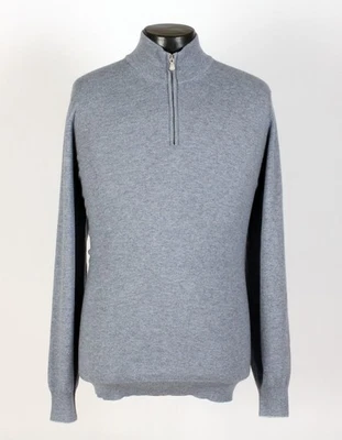 Brunello Cucinelli 100% Cashmere 1/2 Zip Sweater - XL / 2XL - New - $1400 Retail - Image 1 of 4