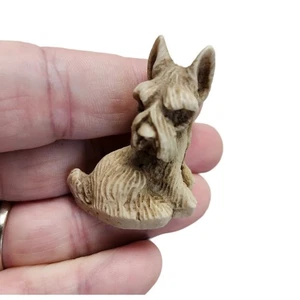 Estatuilla de perro Scottie de colección firmada Cream Knick Knack - Imagen 1 de 9