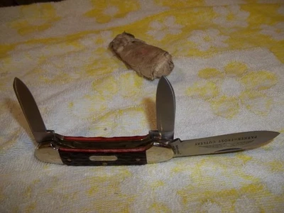 NEW Parker Frost Cutlery ROGERS England Jigged Bone Handle 3Blade Knife Canoe #3 - Image 1 of 4