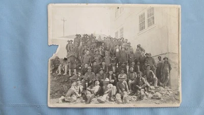 Fotografía original Sunnyside Mine Colorado Bunkhouse & Miners de 1900 - Carburos Foto 1 de 4