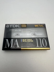 TDK MA 110 Nastro Cassetta Metallo IEC IV Tipo IV Posizione Sigillato - Foto 1 di 2