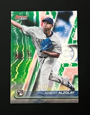 2020 Bowman's Best Green Refractors #/99 - 25% Off 2 or More - Image 1 of 3