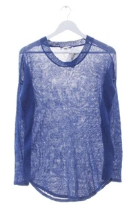 MANGO Sudadera de punto fino Mujeres Talla EU 36 azul look casual - Imagen 1 de 5