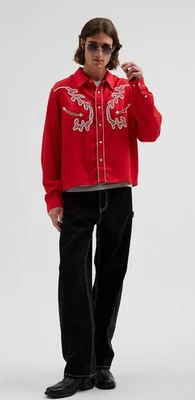 California Ranchwear Red Embroidered Western Shirt - Image 1 of 4