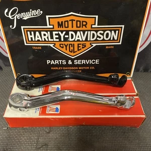 1 NOS OEM Harley CHROME OR BLACK KICK ARM K Model XLCH FX LATE SHOVEL 33061-52A - Picture 1 of 5
