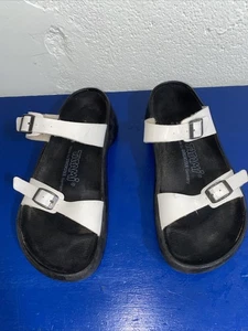Birkenstock Tatami Zapato Mujer Talla US L 8 M 6 EU Talla 39 Blanco Cuero Sandalias - Imagen 1 de 7