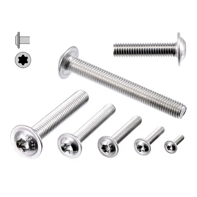 Linsenkopfschrauben Flansch DIN ISO 7380-2 Torx Edelstahl A2 V2A M3 M4 M5 M6 M8 - Bild 1 von 3