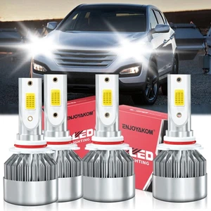 For Hyundai Santa Fe Sport 2017-2018 Combo LED Headlight Bulb Kit High Low Beam - Picture 1 of 11