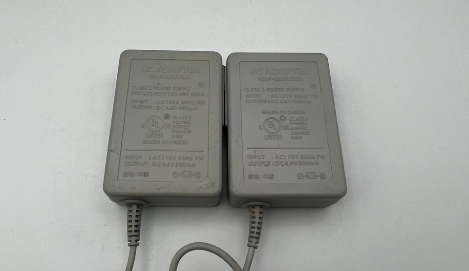 Lote de cables de alimentación clase 2 adaptador de CA original Nintendo WAP-002 (EE. UU.)  Foto 1 de 3