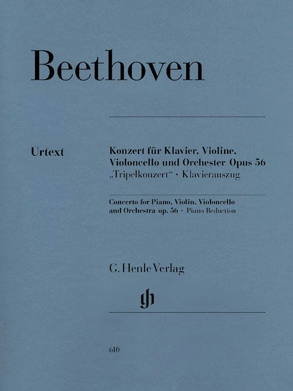 Beethoven Concerto Piano Violin Orchestra C Major Op 56 Henle Urtext Book - Image 1 of 1
