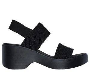 Skechers Cali Day Nero Sandali Donna con Zeppa Elasticizzati Casual Memory Foam - Afbeelding 1 van 5