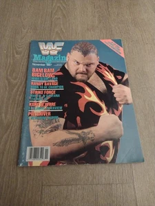 WWF Magazine Bam Bam Bigelow November 1987 Wrestling WWE Wrestlemania Hogan Hart - Picture 1 of 5