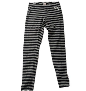 Y2K Victoria’s Secret PINK Striped Sleep Leggings Dog Logo Women’s Small - Picture 1 of 7