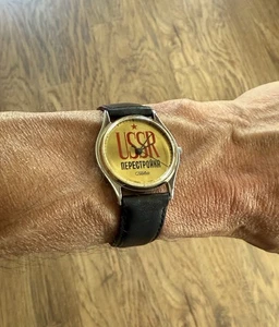 Vintage UdSSR Перестройка Perestroika Uhr Sowjetzeit Relikt 33mm neue Batterie selten - Bild 1 von 6