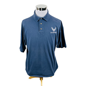 U.S. Air Force Blue Short Sleeve Polo Shirt Men’s 2XL