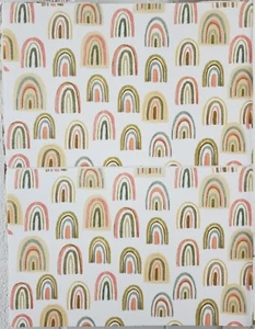 SET OF 2 SAME PLASTIC PLACEMATS,12" x 17", COLORFUL RAINBOW ARCHES, HL - Picture 1 of 10