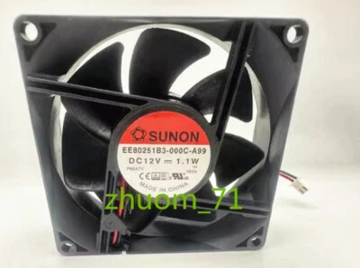 1PC SUNON EE80251B3-000C-A99 8025 12V 1.1W cooling fan - Image 1 of 3