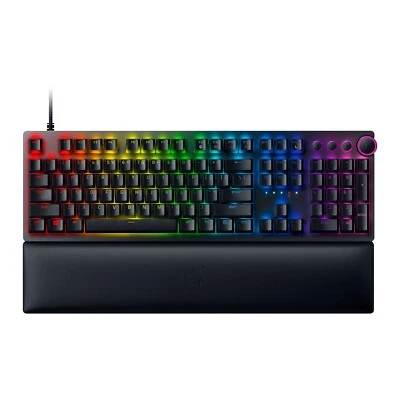 Razer Huntsman V2 Gaming Keyboard Black Optical - Purple Switch UK Layout - Image 1 of 4