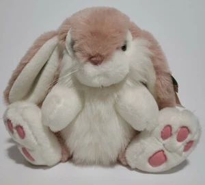 Antique Vintage HESS'S Balloon Club Pink Easter Bunny 8" Plush Stuffed Animal  - Picture 1 of 7