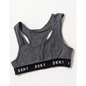 DKNY Girls Racerback Bralette Sports Bra Top Size 6-7 - Picture 1 of 8