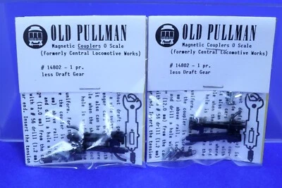 2 Pair of Old Pullman O Scale Magnetic Couplers Kits (less draft gear) 14802 NOS - Image 1 of 3