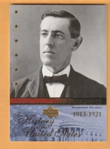 Woodrow Wilson 2004 Upper Deck History of the United States #TP28 - Picture 1 of 2