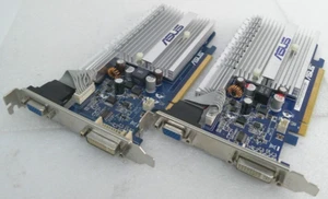 Lot of 2: Asus Nvidia GeForce 8400GS 512MB (EN8400GS SILENT/P/512M/A) Video Card - Picture 1 of 6