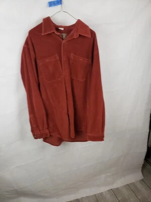 Chaqueta de pana roja granate The Territory Ahead 100 % algodón camisa a cuadros XL Foto 1 de 4