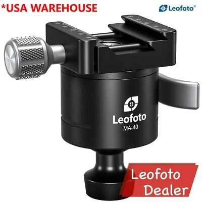 Leofoto MA-40 40mm Rapid Lock Ball Head w Arca /Picatinny Clamp - Image 1 of 4