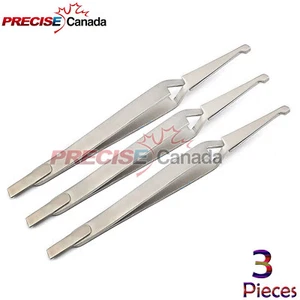 3 Pcs Bracket Removing / Placing Tweezers Orthodontic Dental Instruments - Picture 1 of 2