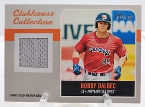 2019 Topps Heritage Minor League Bobby Dalbec Game Used Clubhouse #CCR-BD - Picture 1 of 2