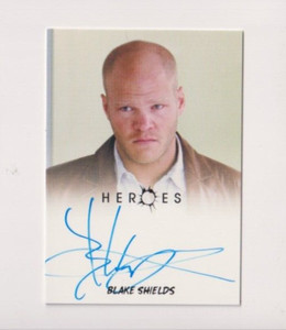 BLAKE SHIELDS AUTOGRAPH 2010 HEROES "FLINT GORDON" AUTO RITTENHOUSE ARCHIVES
