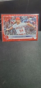 2022 Topps Update Noah Syndergaard Red Foil Parallel 087/199 Los Angeles Angels