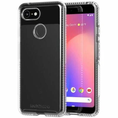 Tech 21 Pure Clear Case Hard Back Cover for Google Pixel 3 T21-6262 - Image 1 of 3