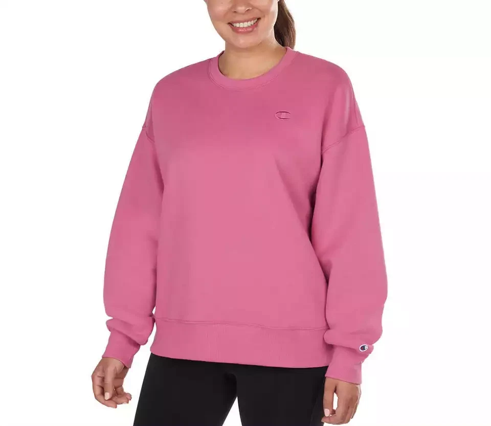 Champion Sweatshirt Women Sueded Crewneck Fleece Relaxed Fit Size S, M, L, XXL - Image 1 of 1